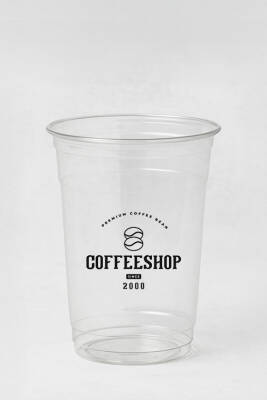 14 oz 400 cc Baskılı Pet Bardak (9 gr) - 