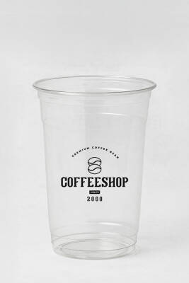 16 oz 500 cc Baskılı Pet Bardak (10 gr) - 