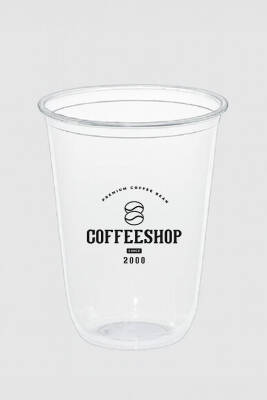 16 oz 500 cc Baskılı Bubble Tea Bardak (11 gr) - 